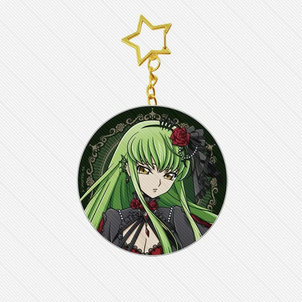 6cm Lelouch Archive Acrylic Keychain Ornaments Rumi Zoey Mira Decorations Cosplay Accessories Goods Christmas Gifts