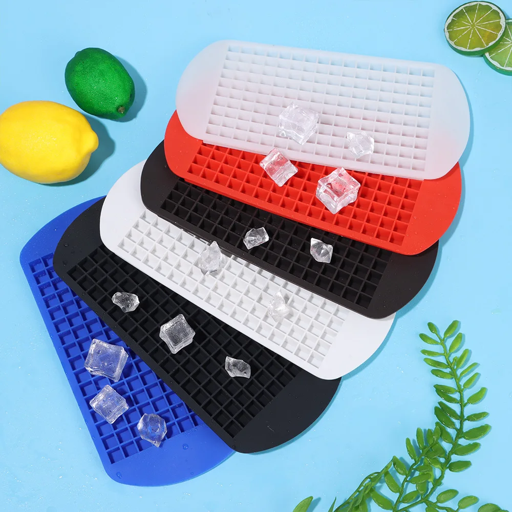 Ice Cube Tray 160 Grids Silicone Fruit Ice Cube Maker DIY Creative Small Ice Cube Mold Square Shape Kitchen Accessories 2023 new