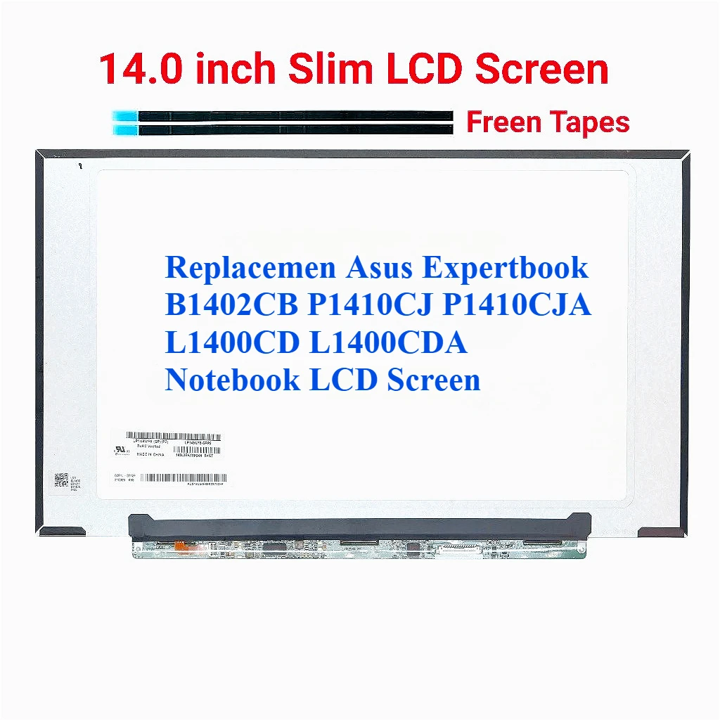 

Для Asus Expertbook B1402CB P1410CJ P1410CJA L1400CD L1400CDA светодиодный экран