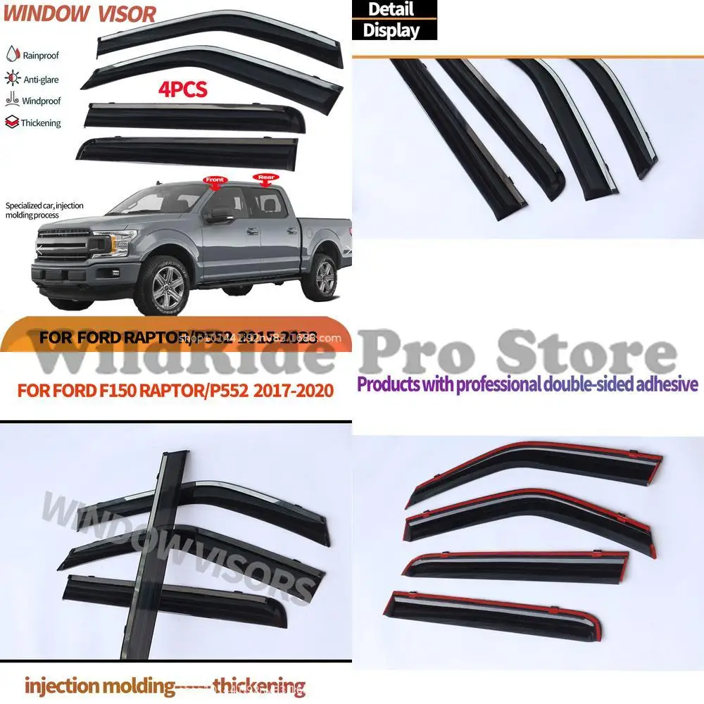 

1 set For Ford F150 Window Visor Sun Shade for Ford F150 2015-2023
