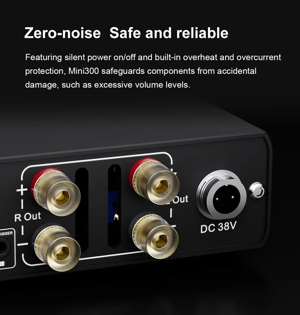TOPPING Mini 300 HiFi Amplifier 140Wx2 Power Desktop Audio Balanced Class D AMP TRS RCA Home Theater Studio Monitor Speake
