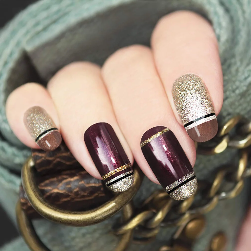 30 Rolls Nail Art Line Sticker Tape Colorful Self Adhesive Striping Tape DIY Nail Decoration Manicure Pedicure