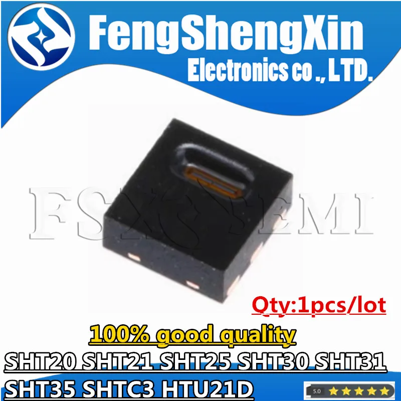 1pcs SHT20 SHT21 SHT25 SHT30 SHT31 SHT35 SHTC3 HTU21D Temperature and humidity sensor chip
