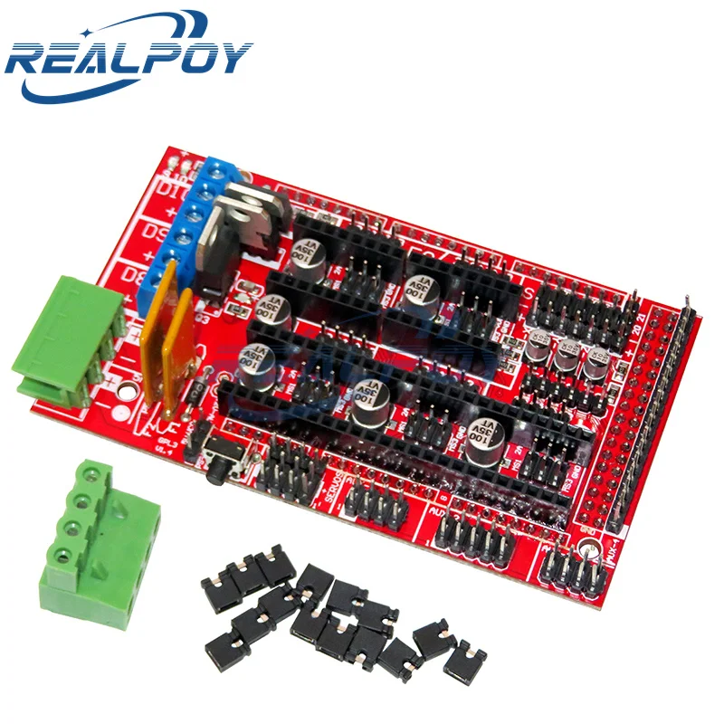 RAMPE 1.4 1.5 1.6 Parte del pannello Scheda madre Stampanti 3D Parti Scudo Rosso Nero Controlli
