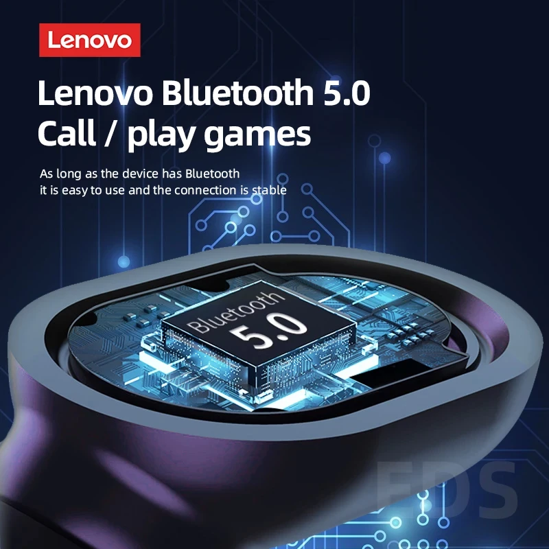 Choice BluetoothワイヤレスヘッドセットLenovo-PD1X,防水スポーツヘッドセット,タッチコントロール,オリジナル,2021