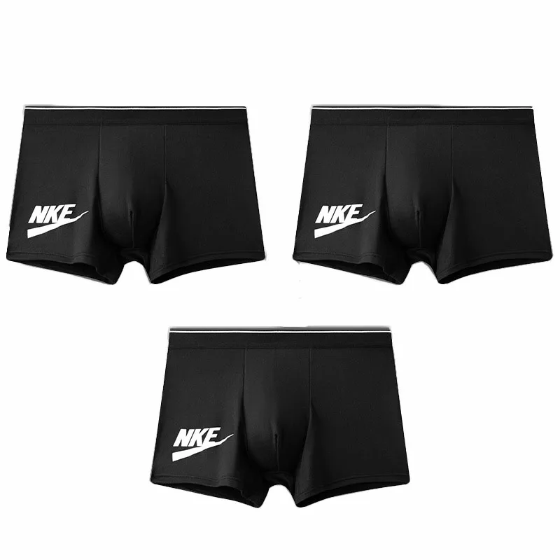 3/Pcs Men Underwear Flat Pants Dry And Comfortable Men's Underpants Large Size Boxers Breathable Non Marking Panties