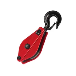 Cuerda de alambre de alta resistencia, bloque de polea, rueda de remolque colgante, grúa única, rodillo de hierro giratorio, Fitness