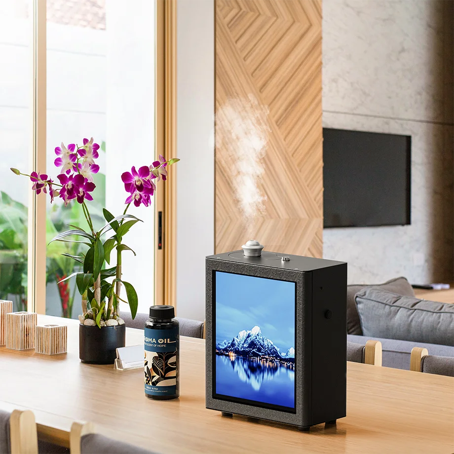 SP1500 تصميم فاخر اللون 500 مللي بخاخات الهواء البارد الذكية واي فاي التحكم ناشر رائحة آلة لروائح الفندق