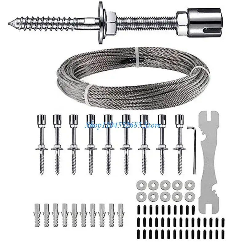 Y6GD Heavy Duty Rustproof Steel Plant Climbing Rope For Indoor Outdoor Vertical Garden Installation Without Equipment