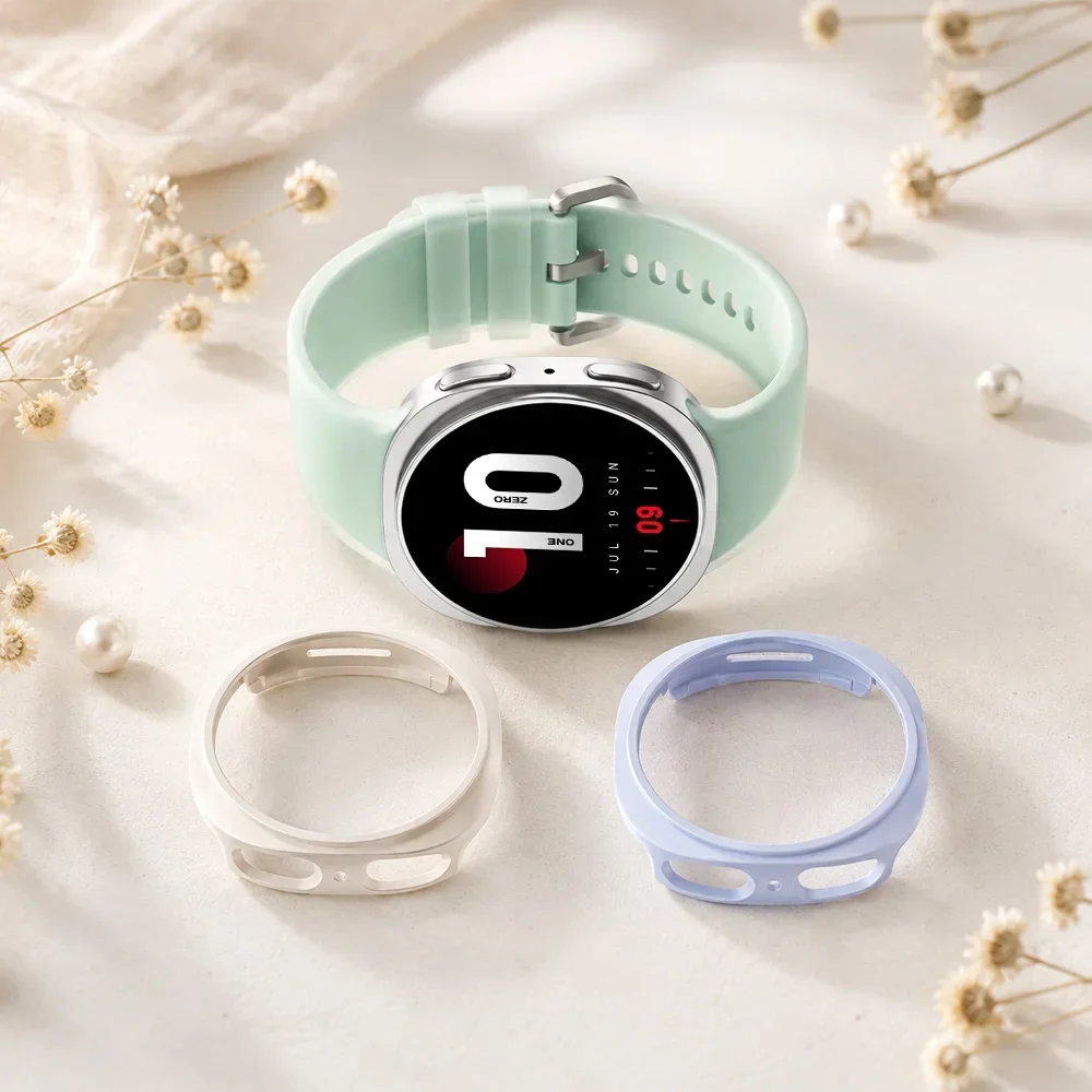 2-in-1-Schutzhülle + Armband für Samsung Galaxy Watch 8 9 40 mm 44 mm, Displayschutz aus Glas/hohler Schutzrahmen, Sport-Silikonarmband für Galaxy Watch 9/8 – Detail 9