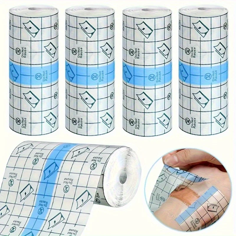 Transparent Dressing Adhesive Bandage Waterproof Bandage Clear Adhesive Bandages Stretch Tape for Tattoos Swimming