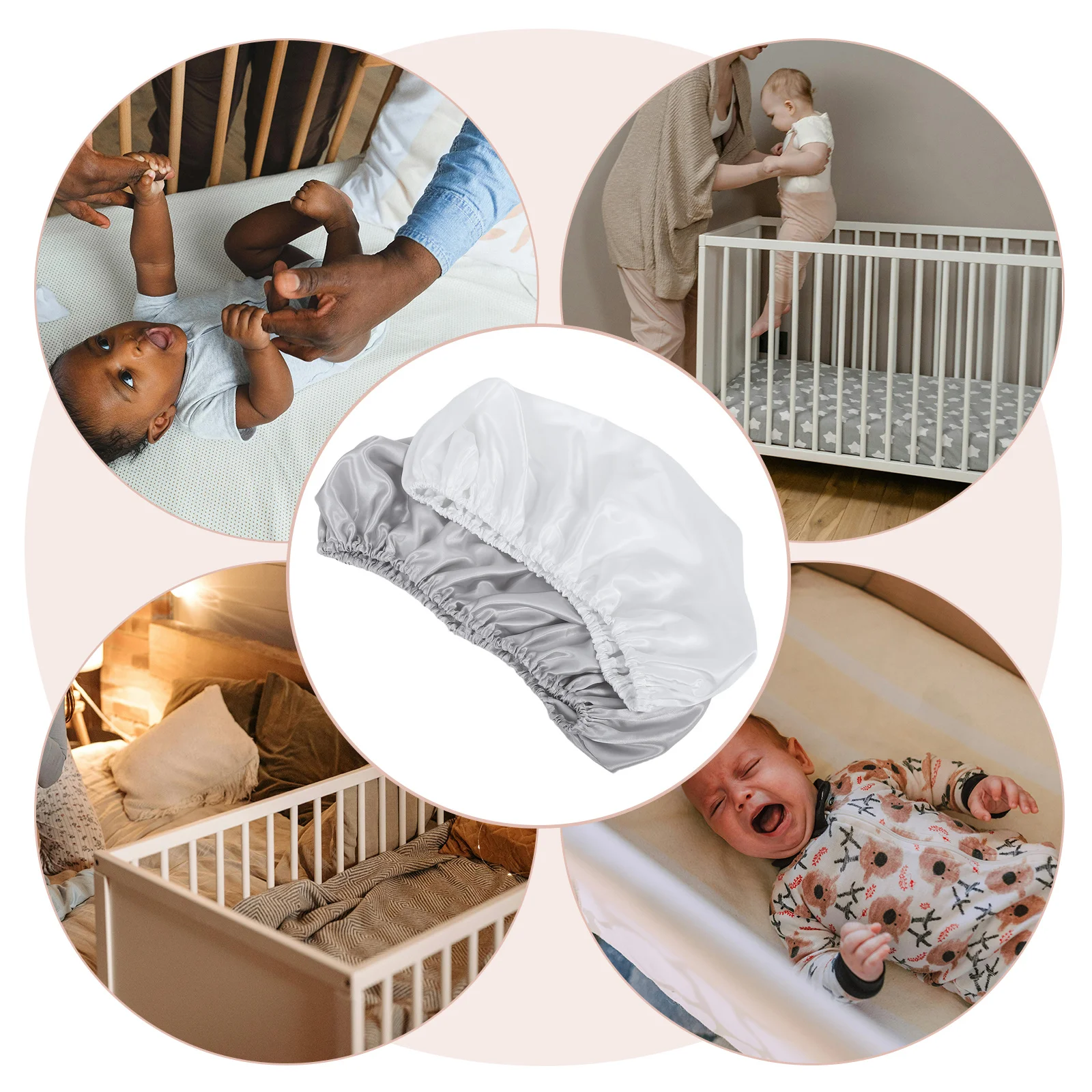 2 pçs microfibra berço do bebê colchão capa espreguiçadeira folha respirável cama cabida para criança infantil menina menino macio lavável recém-nascido