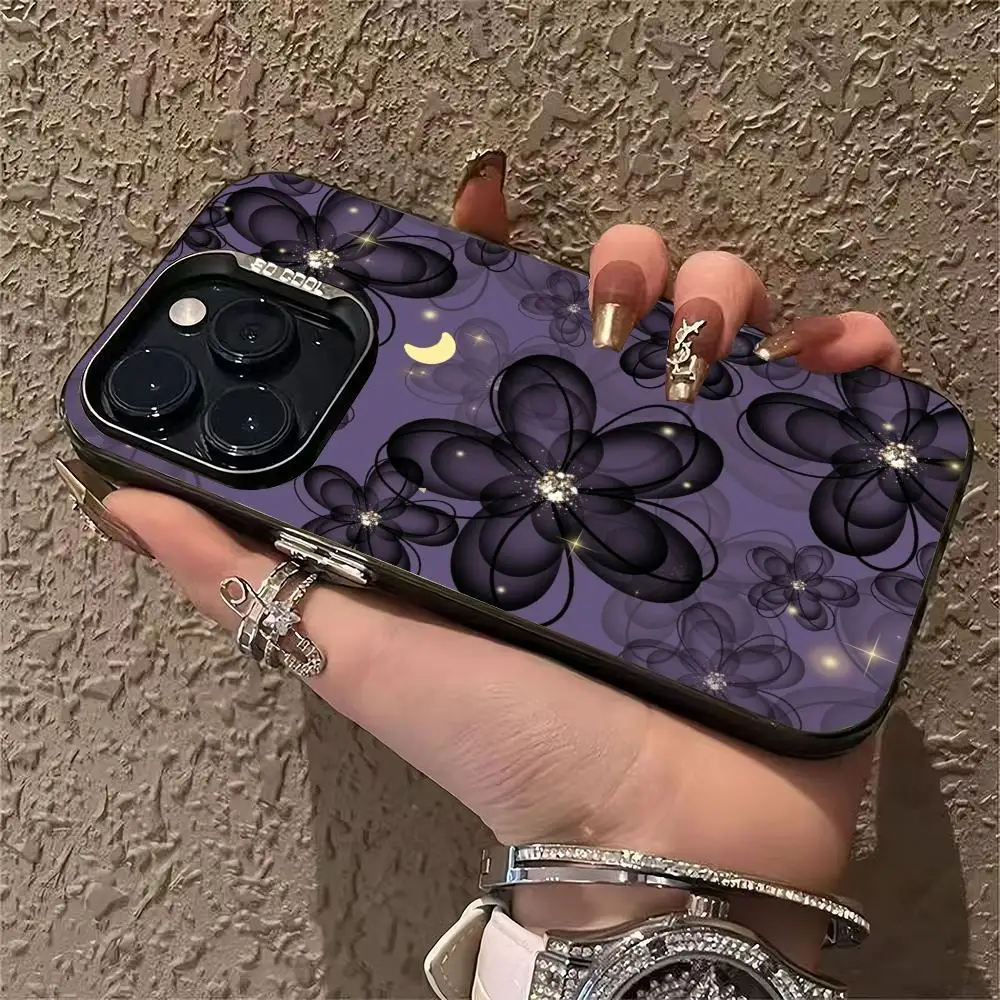 

Blunt flower phone case suitable for iPhone 16 15 14 13 12 11 Pro/Max/Plus shockproof back cover and anti drop