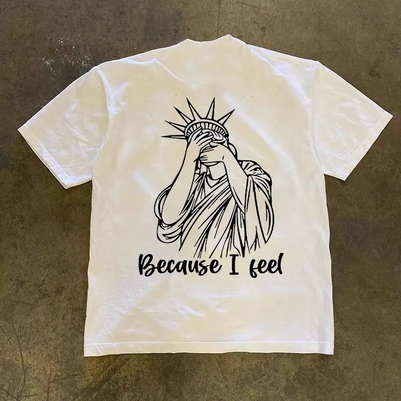 

Mengyue Beau Street Sle Heavyweight Pure Cotton ort Sve T-irt ex Casual Versatile Top for Men And Women