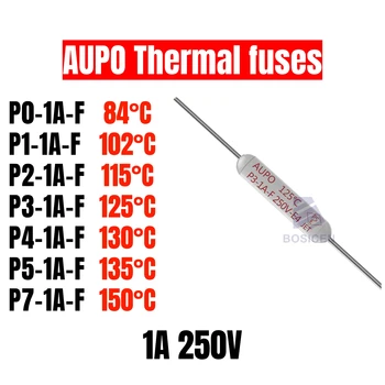 5 pz AUPO 1A 250V JET RF P0/P2/P3/P4/P5/P7-1A-F 84/102/115/125/130/135/150 ℃ fornello a induzione fusibile di temperatura resistivo in ceramica