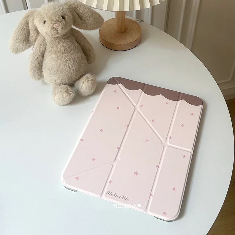 Pink Melted Strawberry Chocolate Star Tablet Case For iPad Pro 13 11th A16 12.9