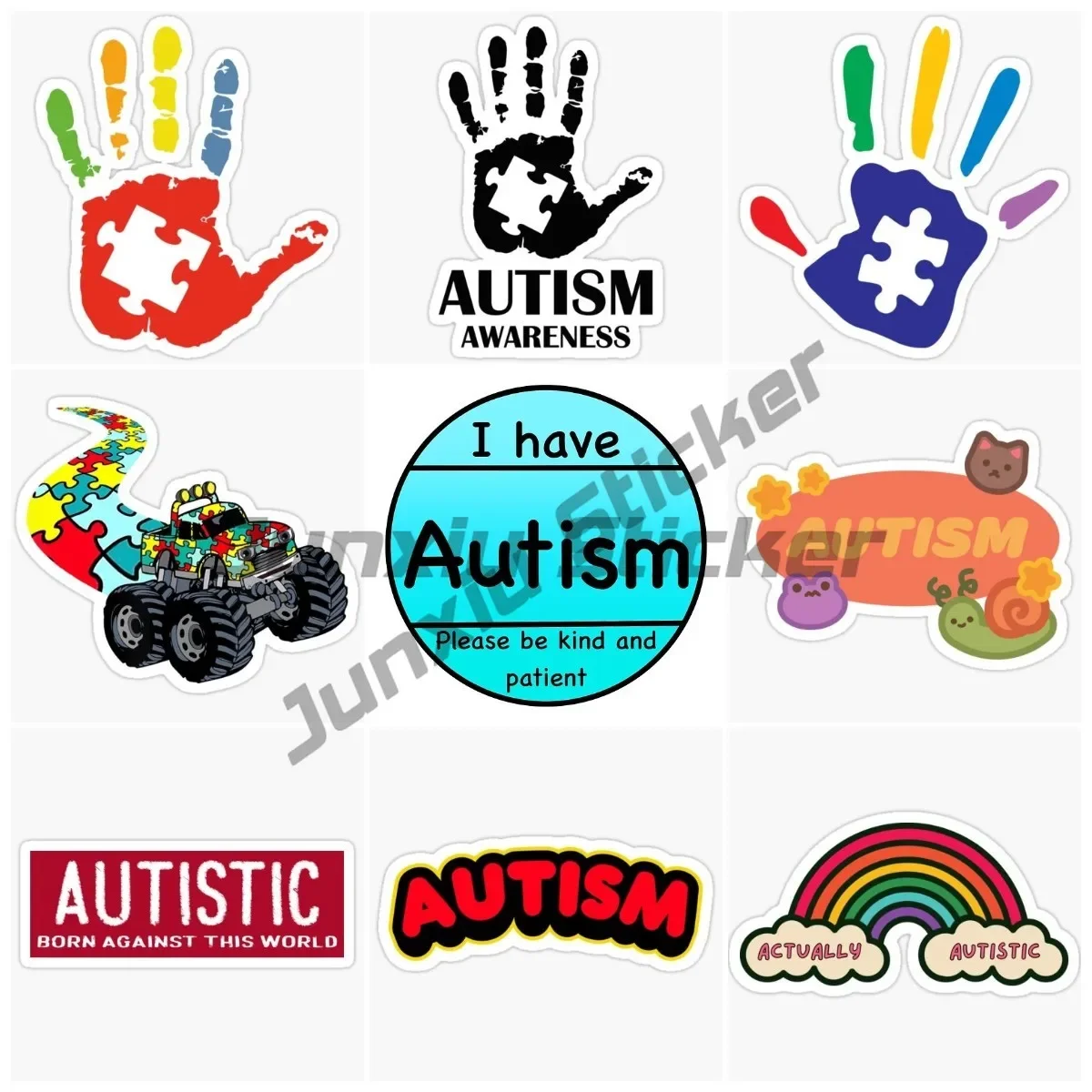 

Оригинальные автомобильные наклейки, наклейки с аутизмом, водонепроницаемая наклейка для автомобиля, Стайлинг, аксессуары для окон автомобиля, грузовика