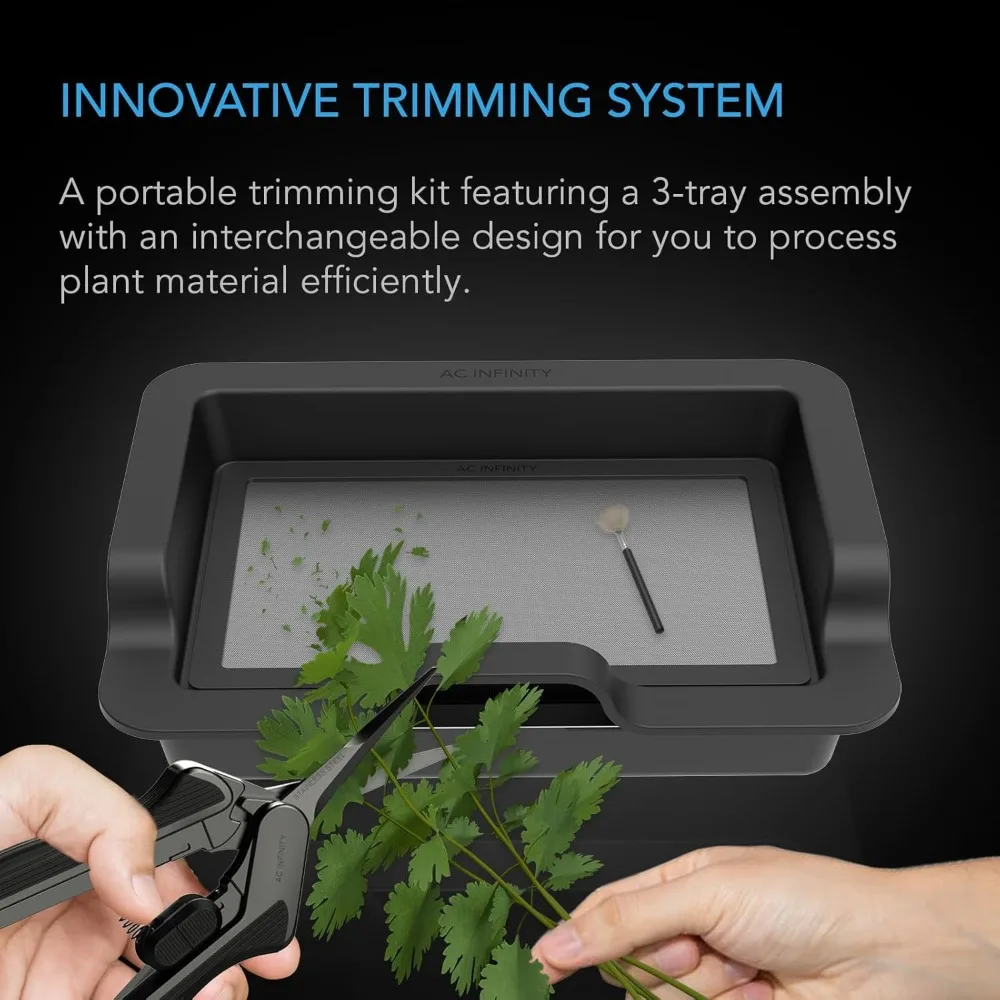 

Large Trim Tray System 20-Inch, Interchangeable 3-Tray & 2-Screen Kit, Ergonomically Designed
