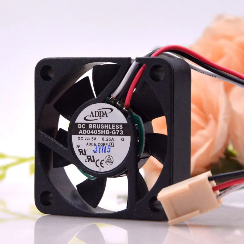 ADDA 4010 AD0405HB-G73 40mm 4cm DC 5V 0.25A 3-Wire 4CM Server Cooling Fan