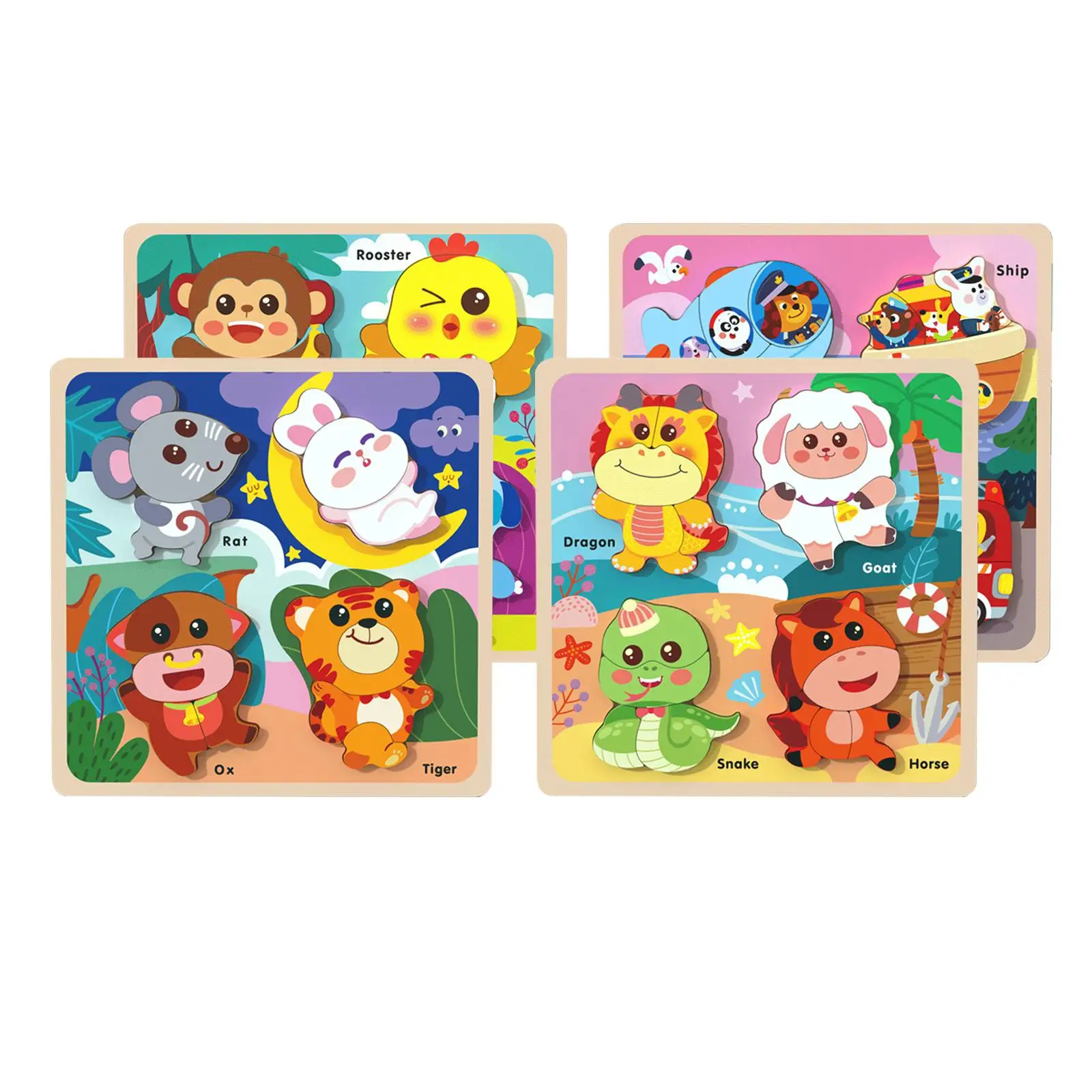 子供用パズルおもちゃ-木製パズル-早期教育玩具-ペグパズル-微細運動能力の発達-子供の学習に適しています