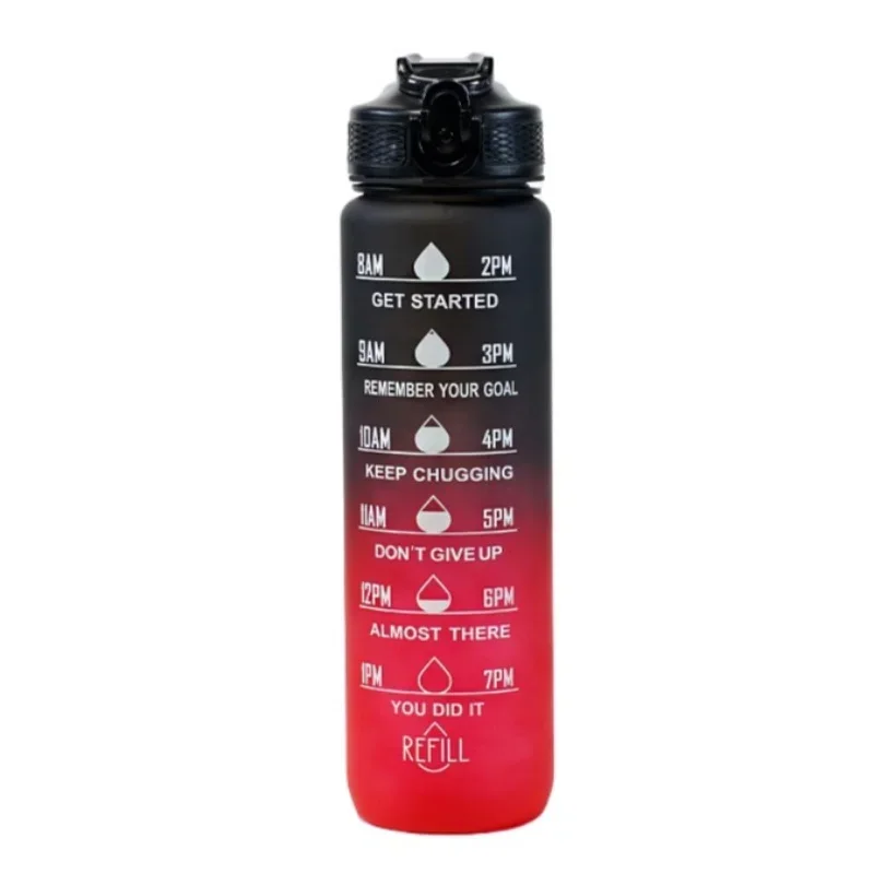 1L Wasserflasche Tragbare Sportwasserflasche Hübsche Trinkflasche Auslaufsichere Gym-Wasserflasche für Outdoor-Reisen Fitness Radfahren