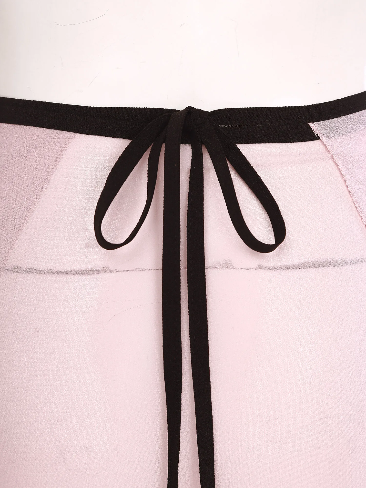 Jupes de Ballet en mousseline de soie pour femmes, Costume d'échauffement pour examen de pratique de danse irrégulière, jupe transparente à lacets