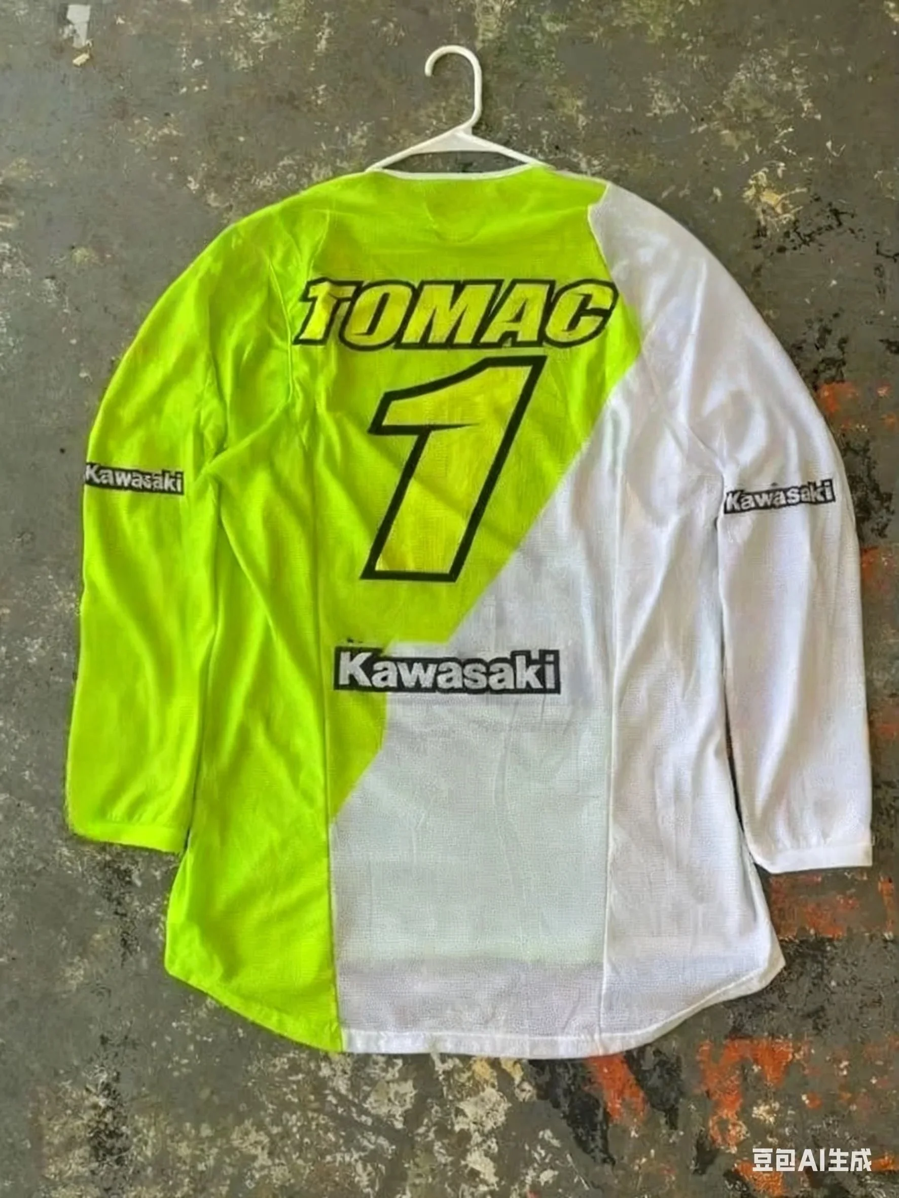 

2026 New Kawasaki Mxgp Super Off-road Sports Shirt Men's and Women's O-neck Oversized Quick Drying Sports Breathable Top