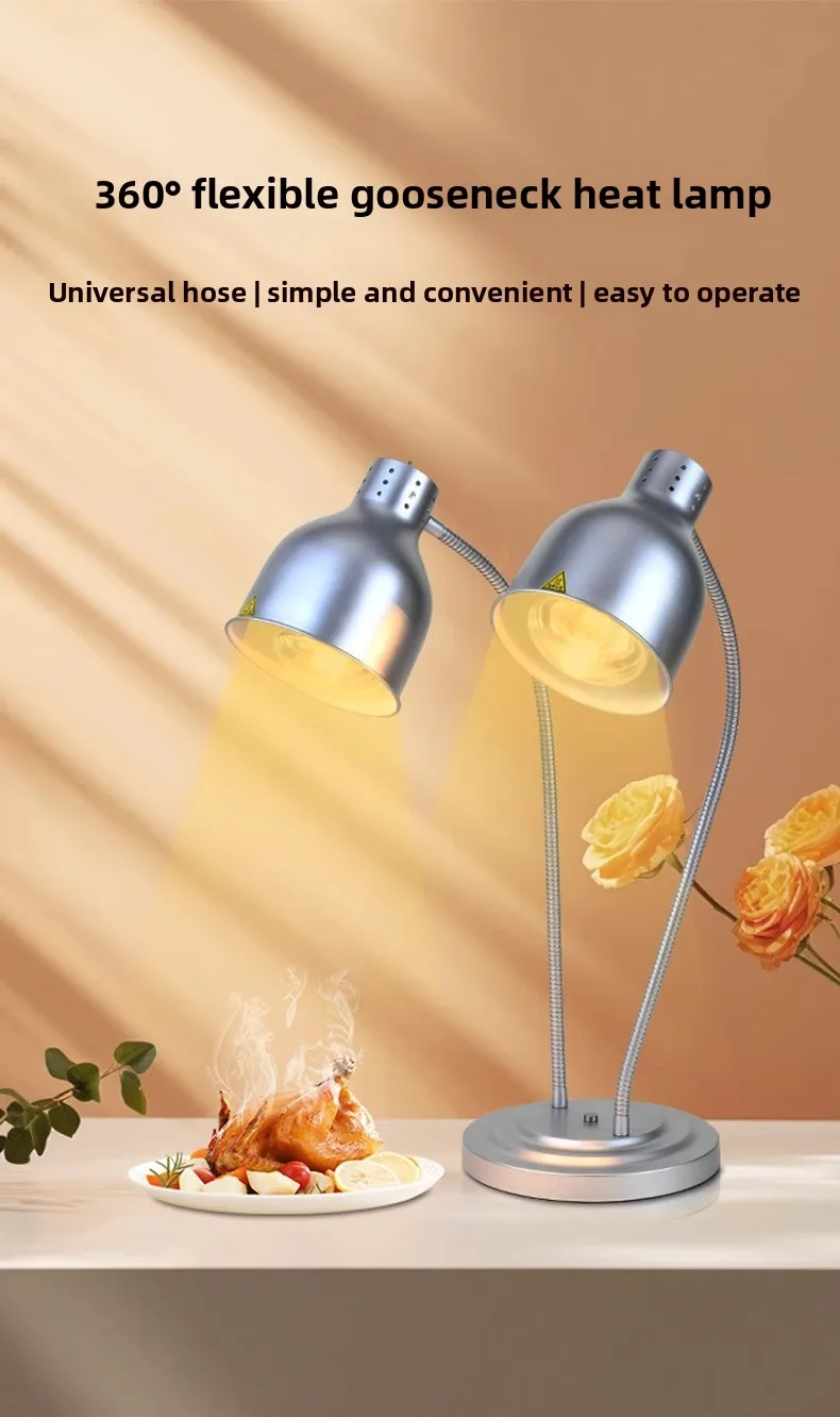 Buffet Food Warmer Insulation Light for Hotel Restaurant Catering BBQ Vegetable Heating Commercial
