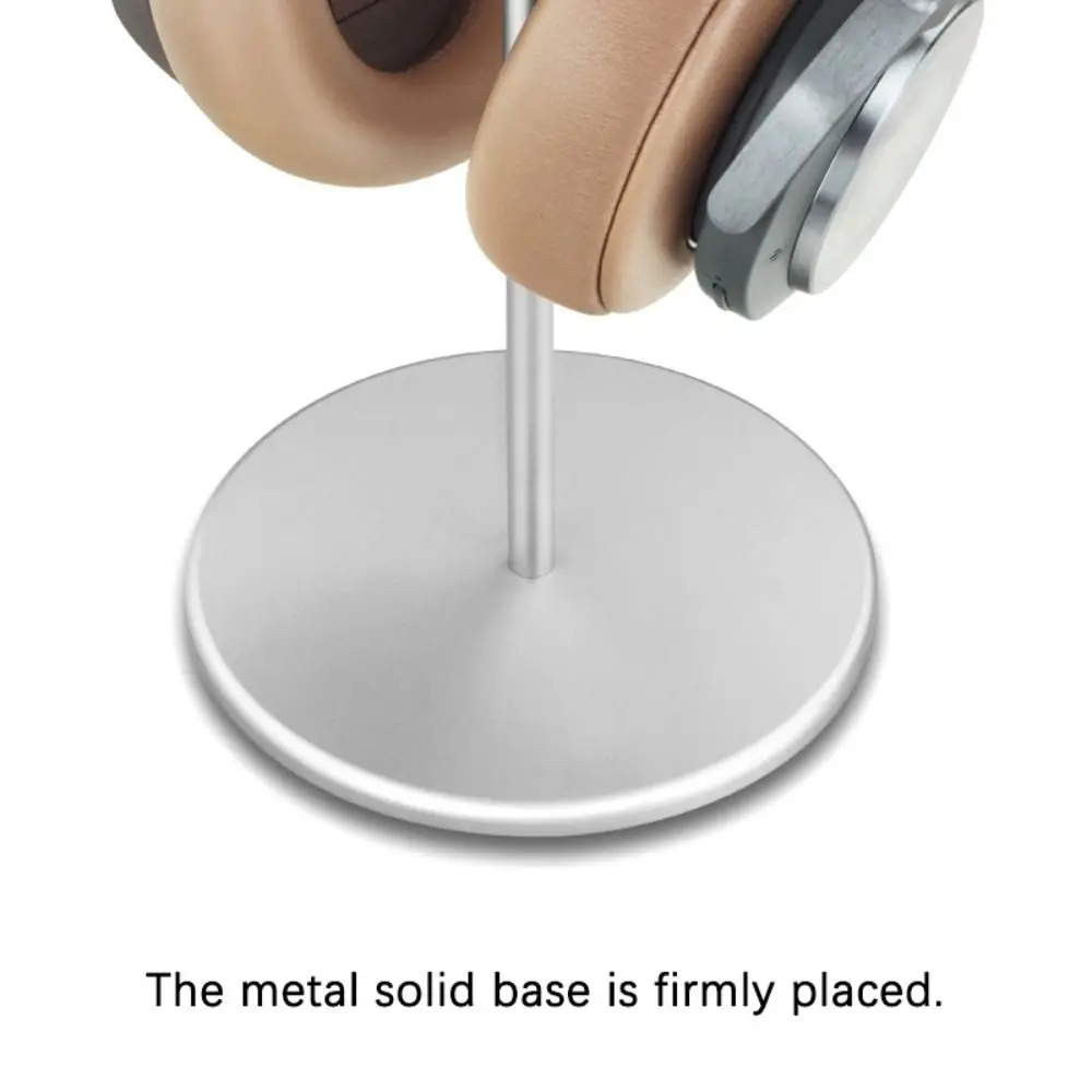 クルミ材ヘッドフォンホルダーアルミニウム合金固体金属ベースゲーミングヘッドセットホルダー高品質テーブルデスクディスプレイ