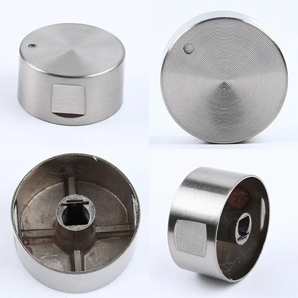 4pcs Gas Stove Rotary Switches Cooker Part Alloy Round Knob Burner Oven Handles Kitchen Parts For Gas Stove