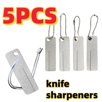 Diamond Sharpening Stone Knife Sharpener Mini Compact Double Side for Pocket for Grinding Fish Hook to Make It Sharper