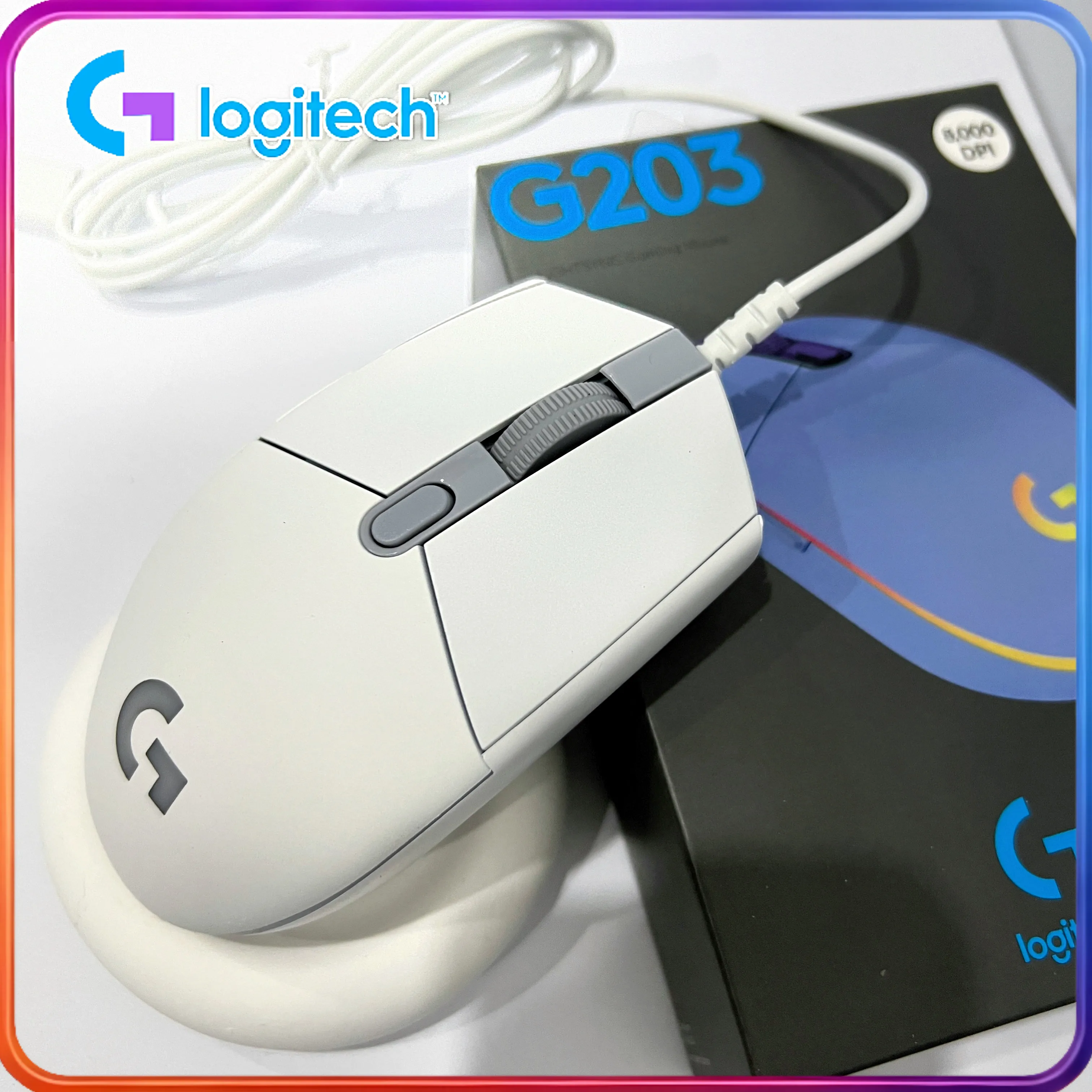 

Оптическая мышь Logitech G102/G203: эргономичная, время отклика 1 мс, цветная подсветка, разработана для игр