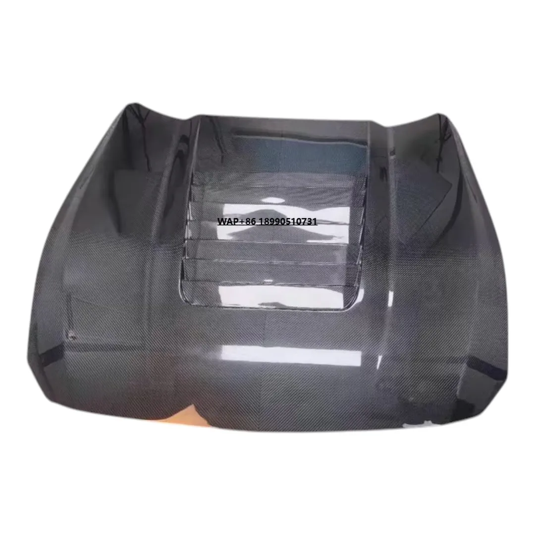 

AC Style Carbon Fiber Fibre Front Bonnet Engine Hood for Mustang GT EcoBoost Dark Horse 2024 2025
