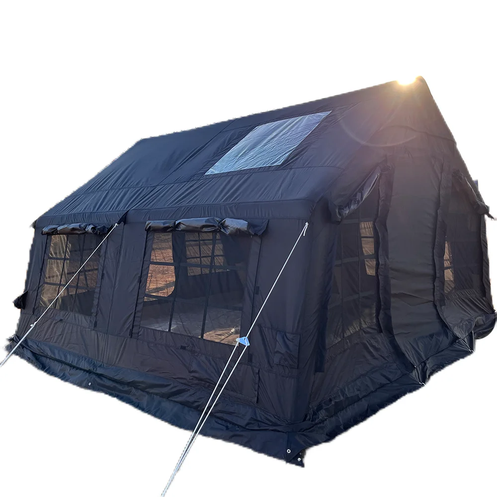 #￥2-4 Person Inflatable Camping Tent Waterproof Windproof UV Protection