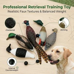 Pet Dog Training Fake Duck Bird Dummy Teaches Waterfowl Game Retrieval Duck Bite Chewing Toys Perfect Size Simulated Pheasant