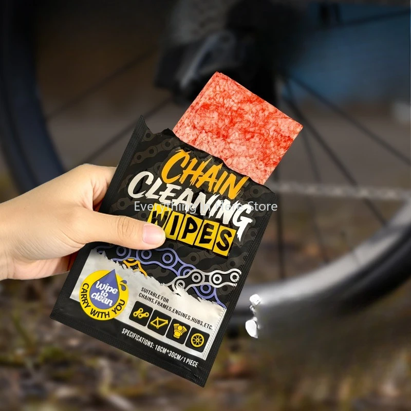

Bike Chain Cleaning Wipes High-Efficiency Portable Maintenance Tools for Bicycle Components Bicycle Cleaning Wipes Accessories