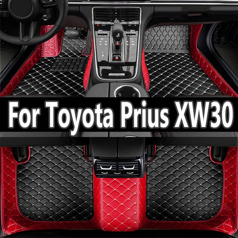 

Автомобильные коврики для Toyota Prius XW30 2010 ~ 2015, автомобильные прочные коврики, кожаный коврик, противогрязевой напольный коврик, полный комплект, автомобильные аксессуары 2011