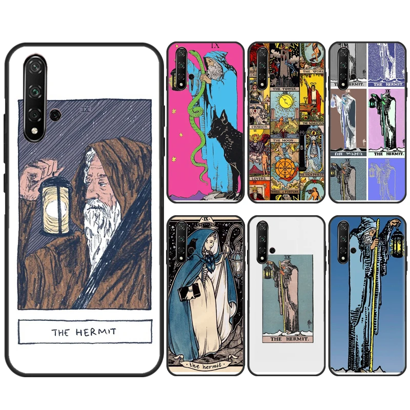 Tarot Card The Hermit Case For Huawei Nova 10 9 SE 11 Pro 5T 11i 8i 3i Y60 Y61 Y70 Y90 Y91 P20 P30 P40 Lite Cover