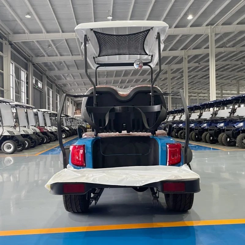2026 Powerful Club 5KW Motor Golf Buggy Cart Rapid Delivery Street Legal Electric Golf Cart Caddie Standing Area Off-Road Tires