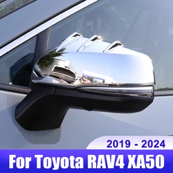 For Toyota RAV4 XA50 2019 2020 2021 2022 2023 2024 RAV 4 XA 50 Hybrid Car Rearview Mirror Cover Shell Exterior Accessories