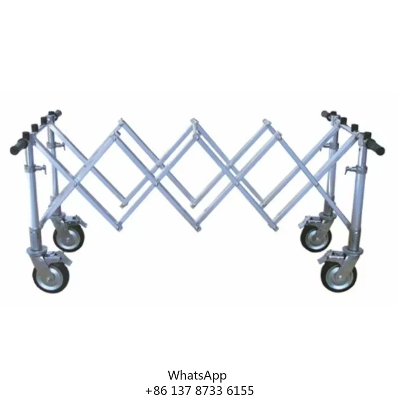 Factory Direct Aluminum Alloy Church Truck Coffin Trolley With Lockable Wheels And Strong Support