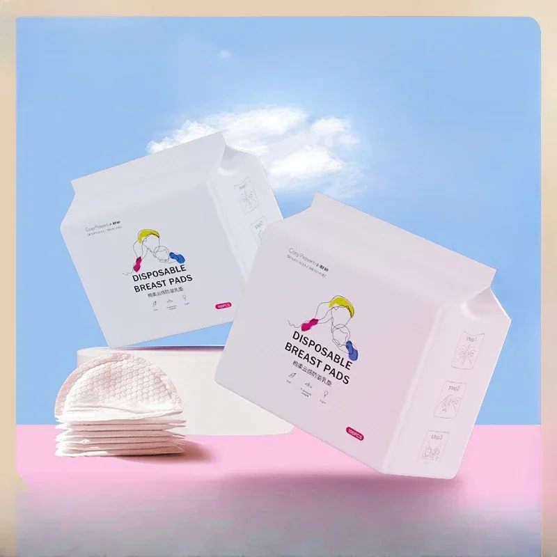 Ultra-thin Breathable Lactation Pads Anti-overflow Disposable Breast Pads 100 Pieces Maternal Anti-overflow Breast Pads