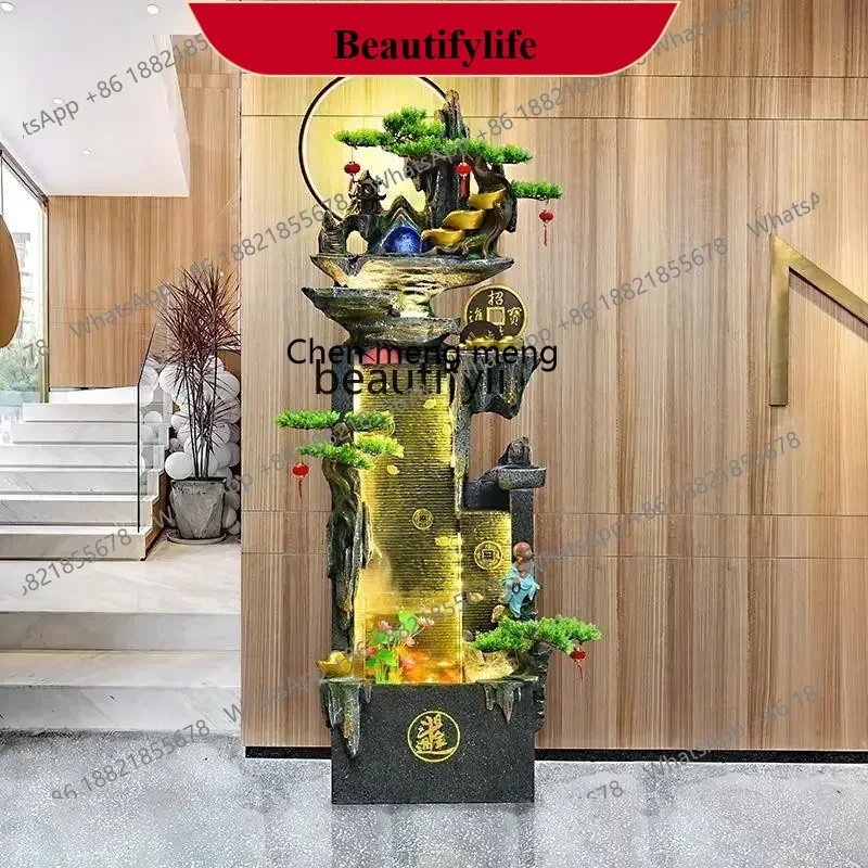 D178   Rockery flowing water ornament living room landscaping office floor jewelry waterfall circulating water feng shui