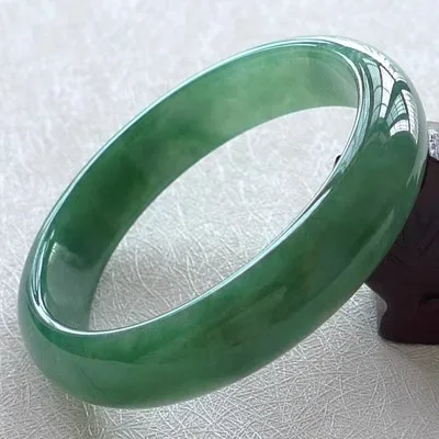 

Natural Myanmar Jade 54mm-62mm bracelet exquisite princess bracelet to send girlfriend to send mother Hetian jade