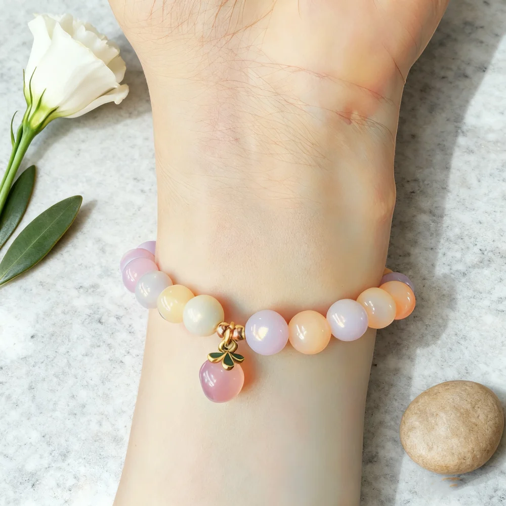 Jewelry Bracelets Colorful Natural Stone Fashion Women's Bracelets Handmade Luck and Companionship