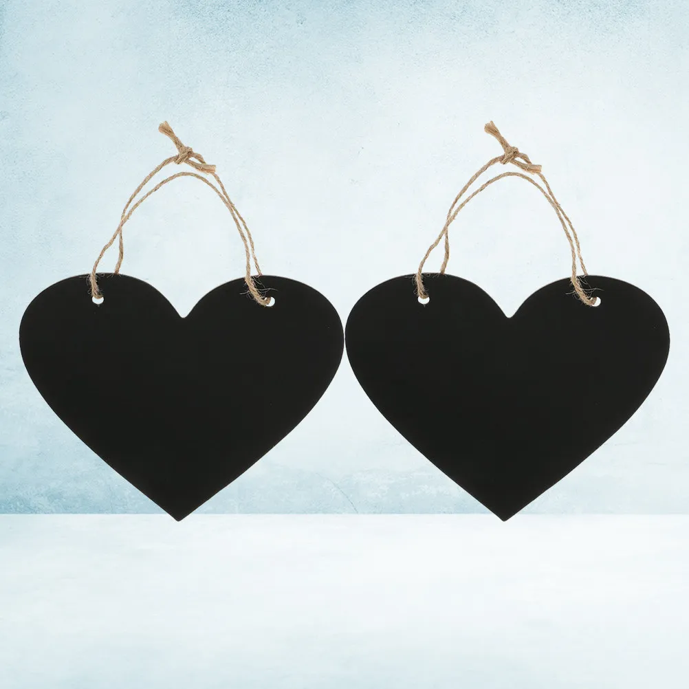 2Pcs Wall Board Hanging For Home Sign Decor Christmas Decor Heart Shaped Density Double Sided Message
