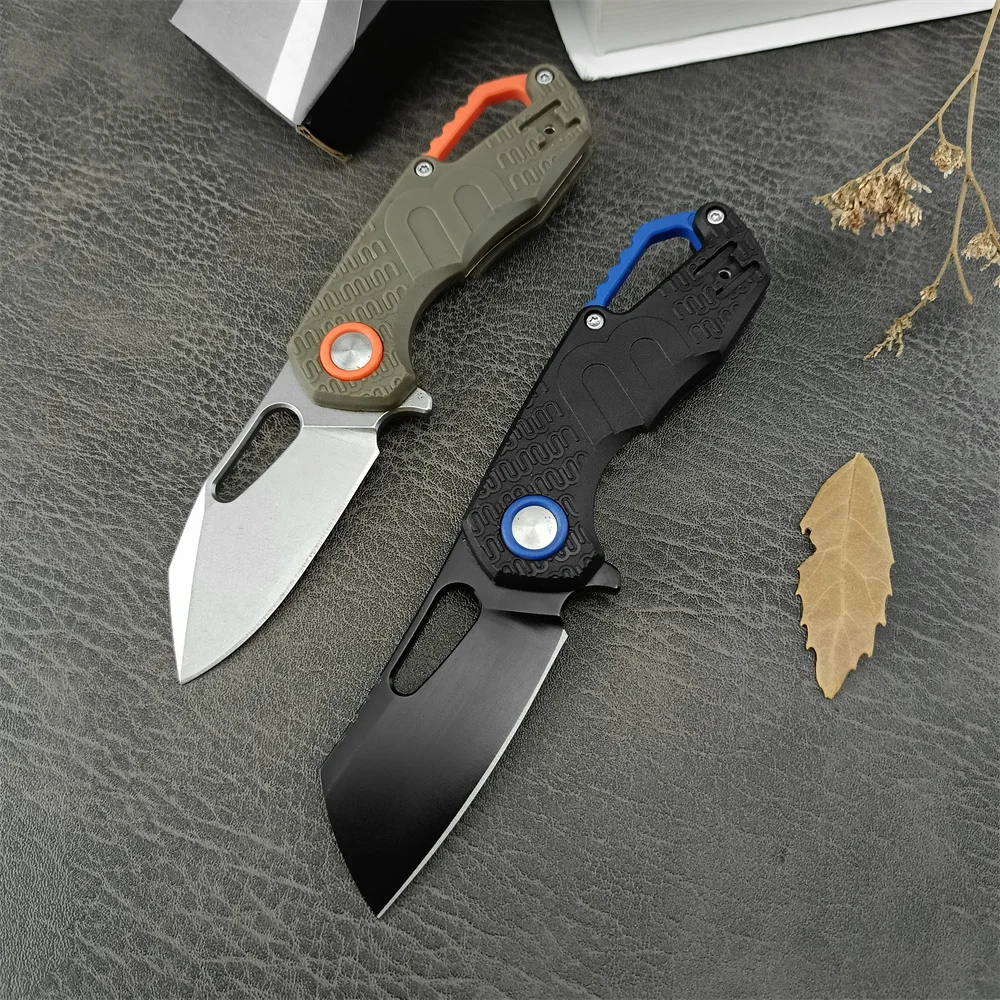 2 Colors F0332 Folding Knife 8Cr13Mov Tanto Blade Nylon Fibre Handle Tactical EDC Tool Hunting Flipper Assisted Knife for Men