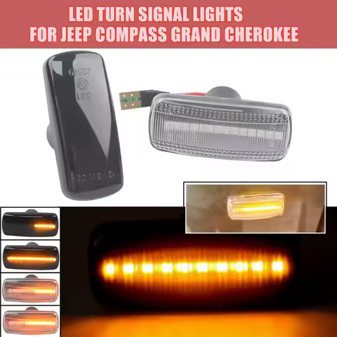 Dynamic LED Side Marker Light Turn Signal Lamp For Chrysler 200 300/C Sebring Town Country Dodge Charger Avenger Grand Caravan