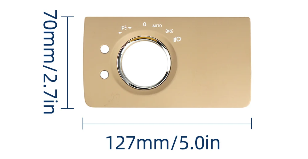 16454535049116 Innen Scheinwerfer Schalter Panel Trim Kopf Lampe Taste Panel Ersatz Für Mercedes Benz ML GL W164 X164 – Detail 2