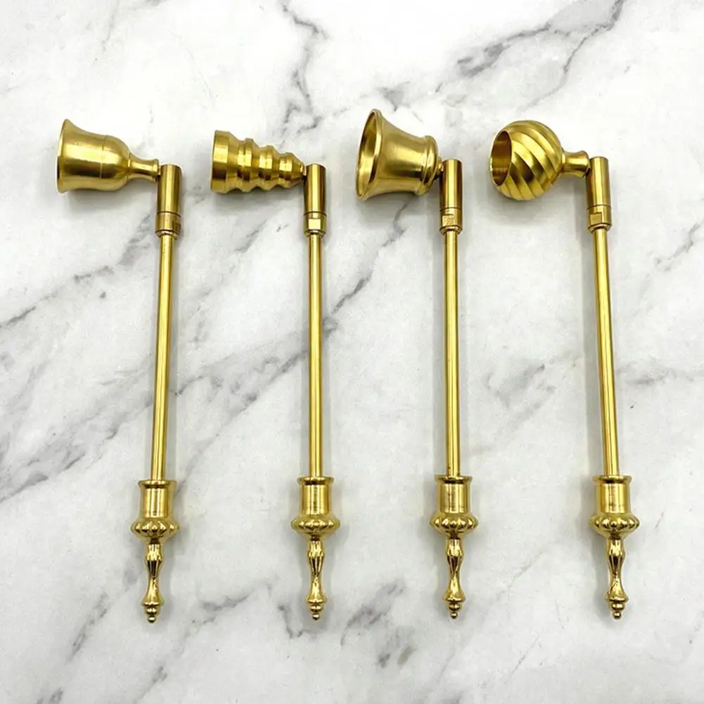 Heat Resistant Candle Extinguisher Durable Candle Snuffer Candle Extinguishing Cover with Long Handle Bell-shaped for Safe
